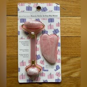 Pink Beauty Roller & Gua Sha Stone